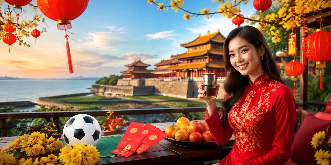 Người chơi đăng nhập tài khoản 90ngay tại quán cà phê Huế với điện thoại trên tay
